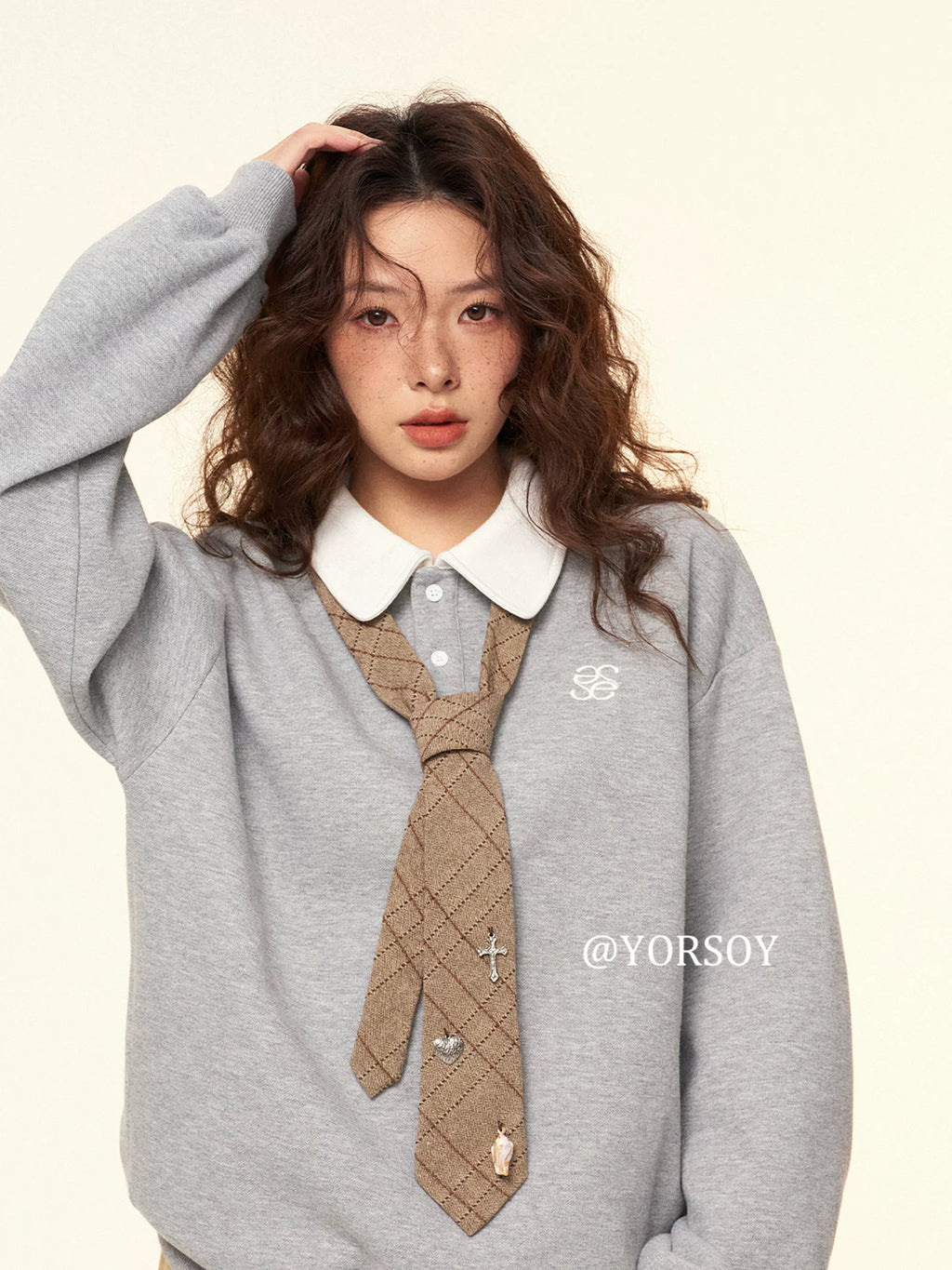 YORSOY Vintage College Style Y2K Tie