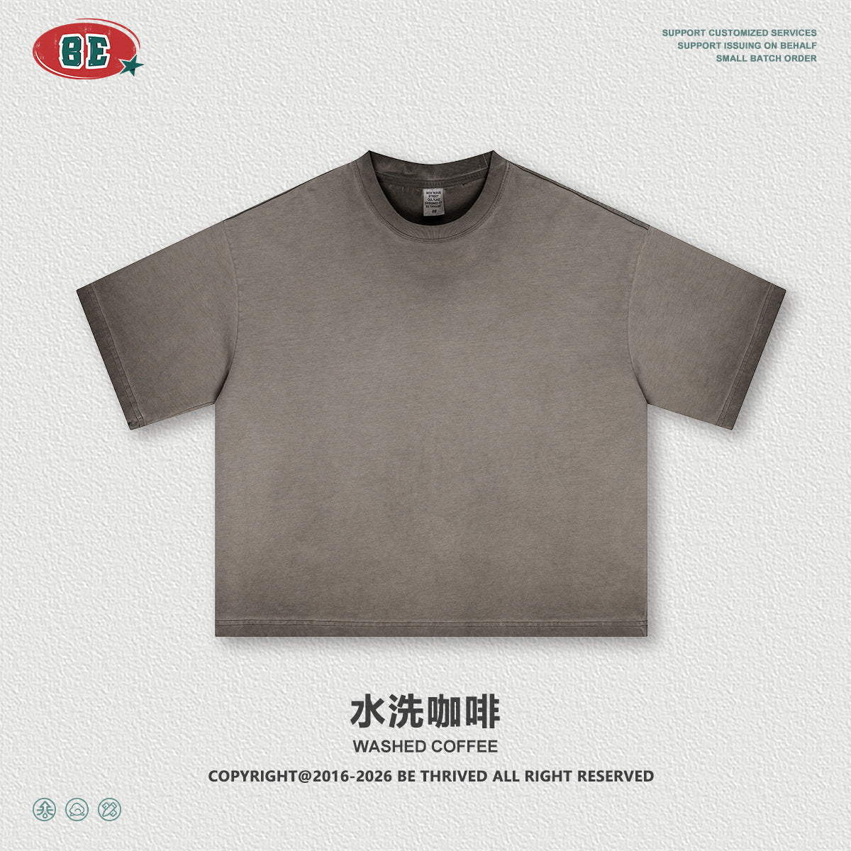 BE Retro Loose Short Wide Casual Tee