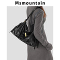 Msmountain Leather Simple Versatile Messenger Bag