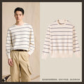 CULTUM Crew Neck Striped Knitted Sweater