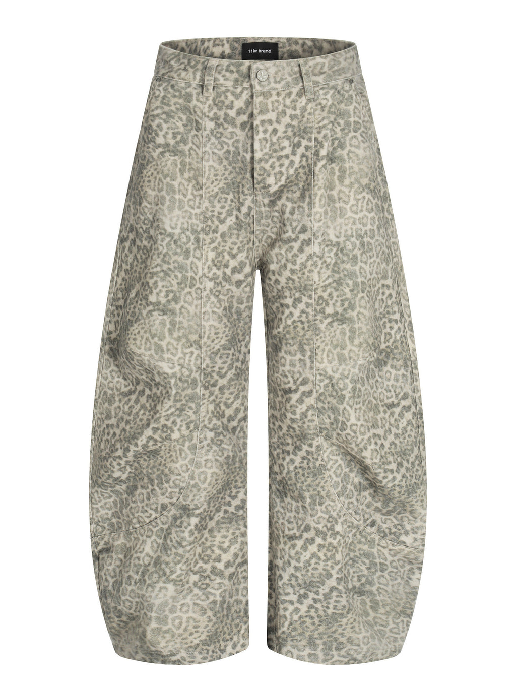 11KN | Pleated Wide-Leg Cargo Pants for American Retro