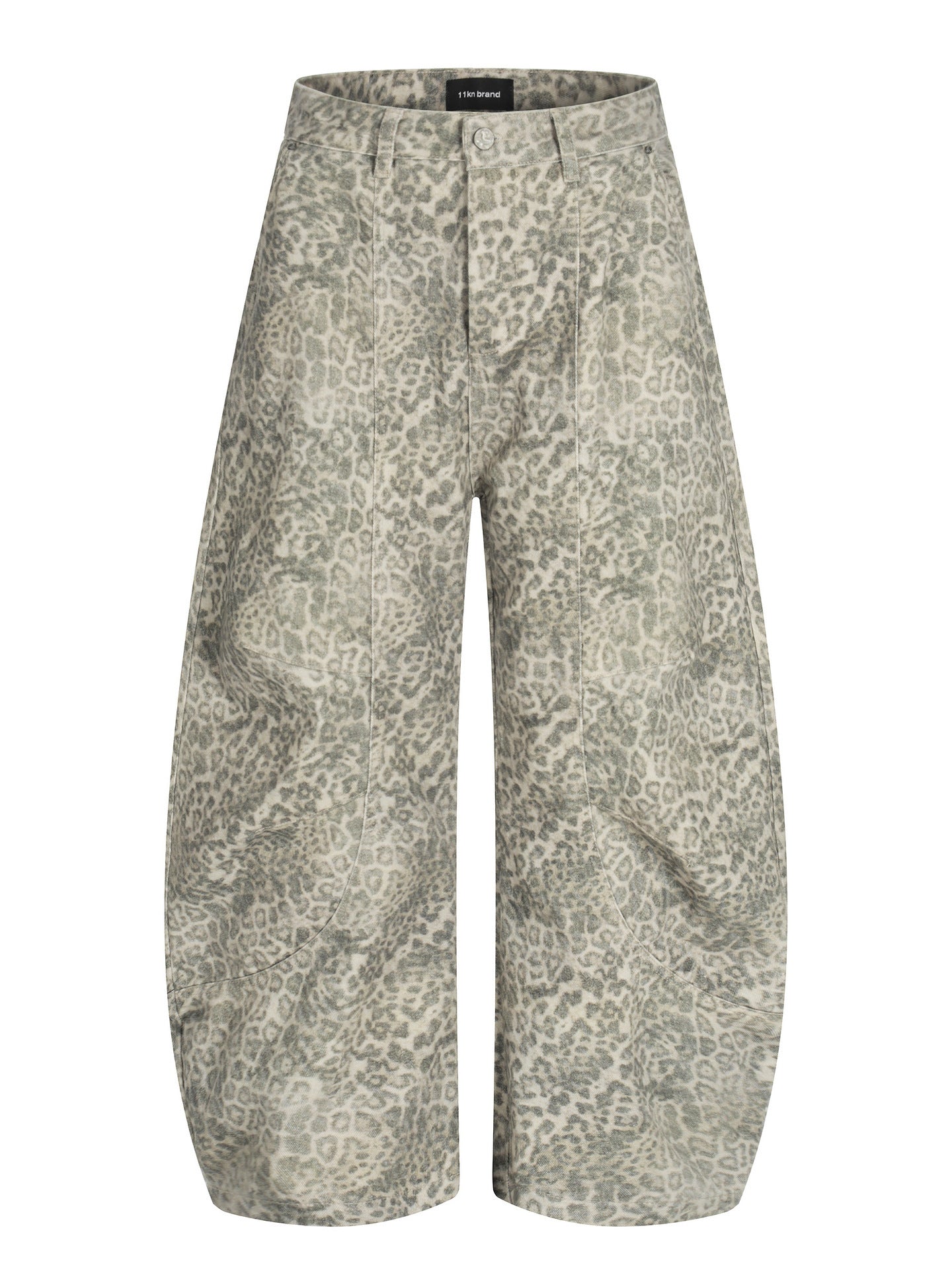 11KN | Pleated Wide-Leg Cargo Pants for American Retro