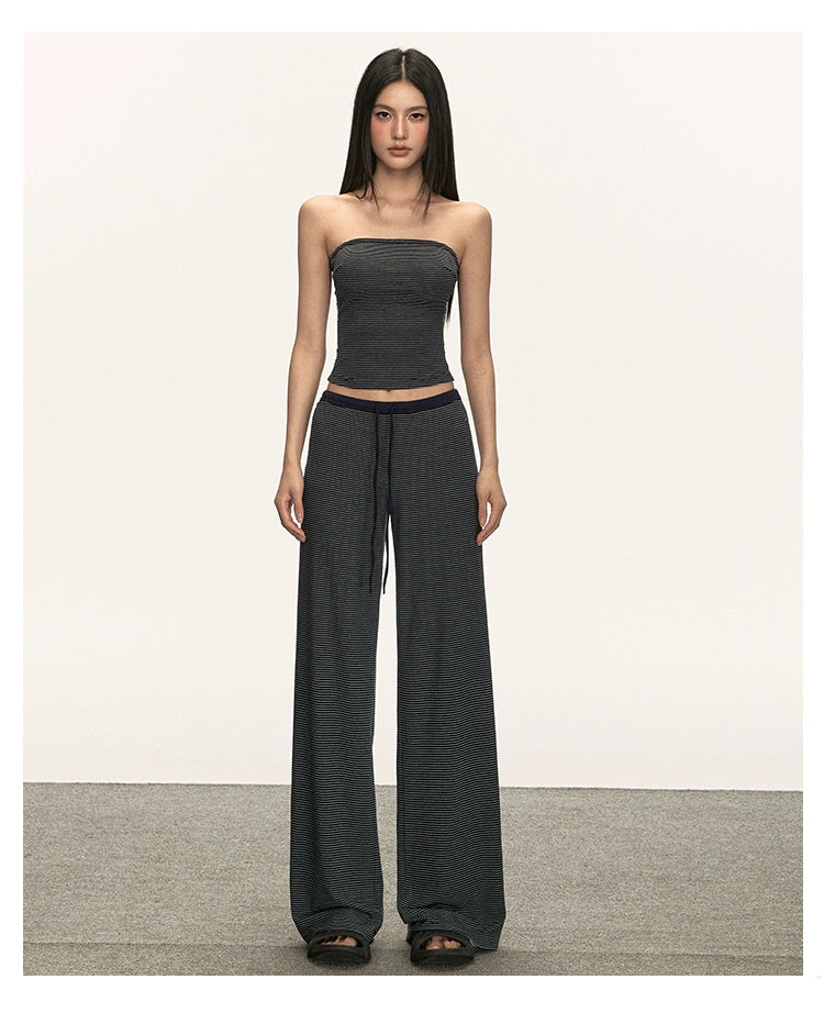 Anna Aneae Striped Casual Versatile Suit
