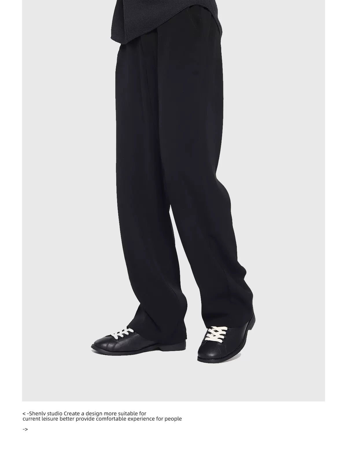 SHENLV STUDIO Minimalist Black Martin Boots