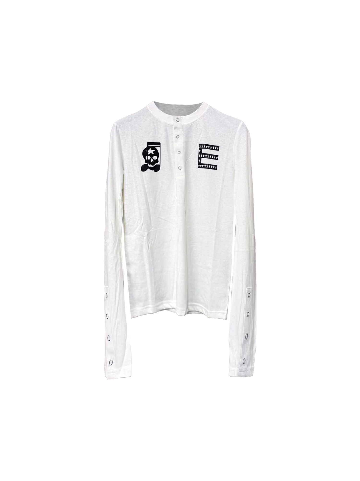 DETW Diablo Skull Henry Collar Scimitar Long Sleeve