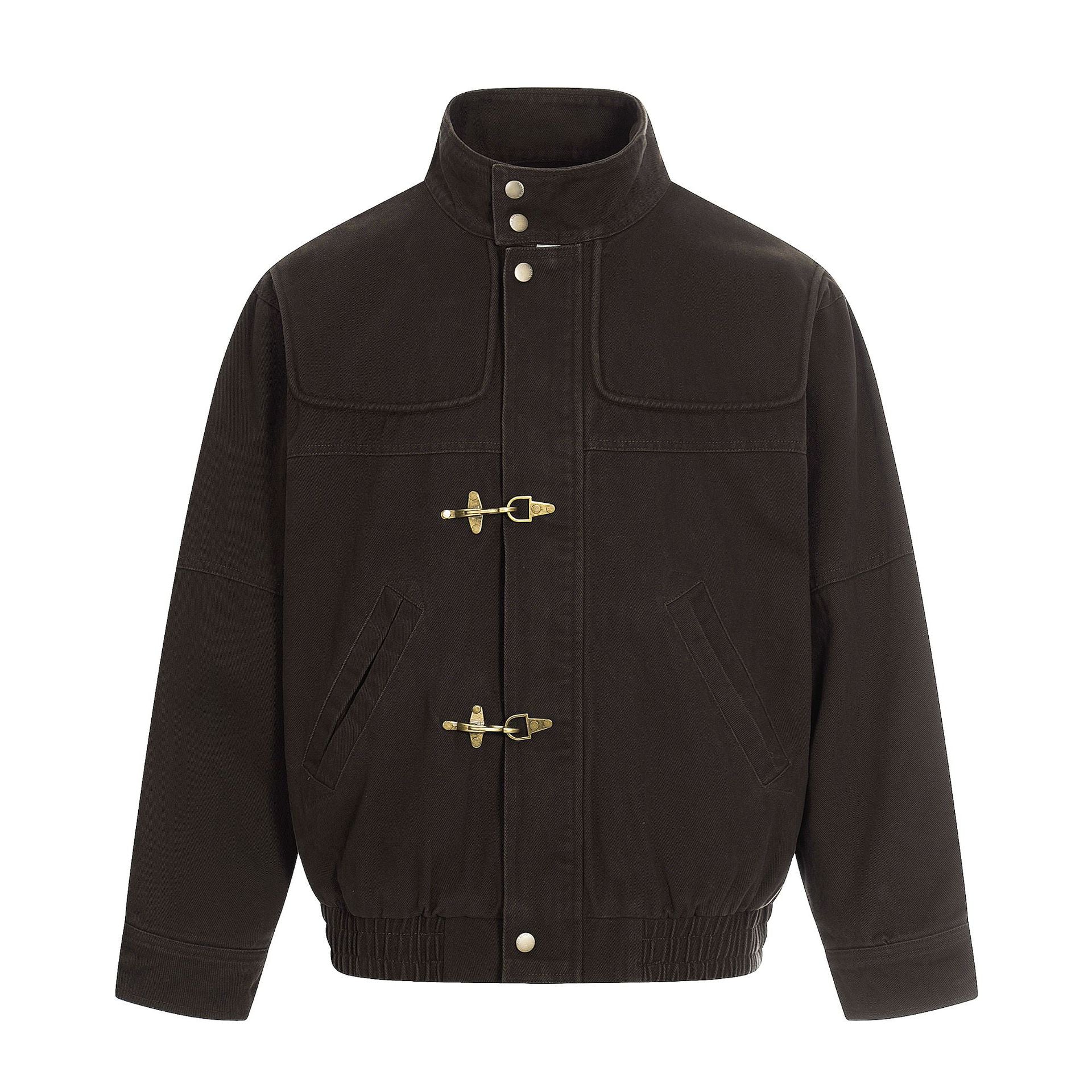 11KN Vintage Front Shoulder Stand-Up Jacket