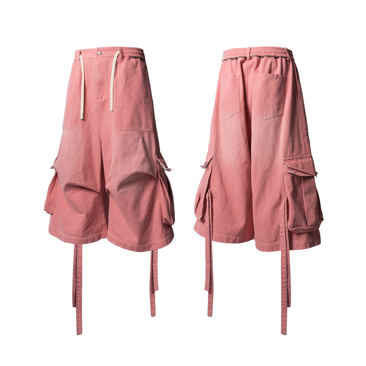 RELABEL Streamer Adjustable Denim Eight-point Shorts