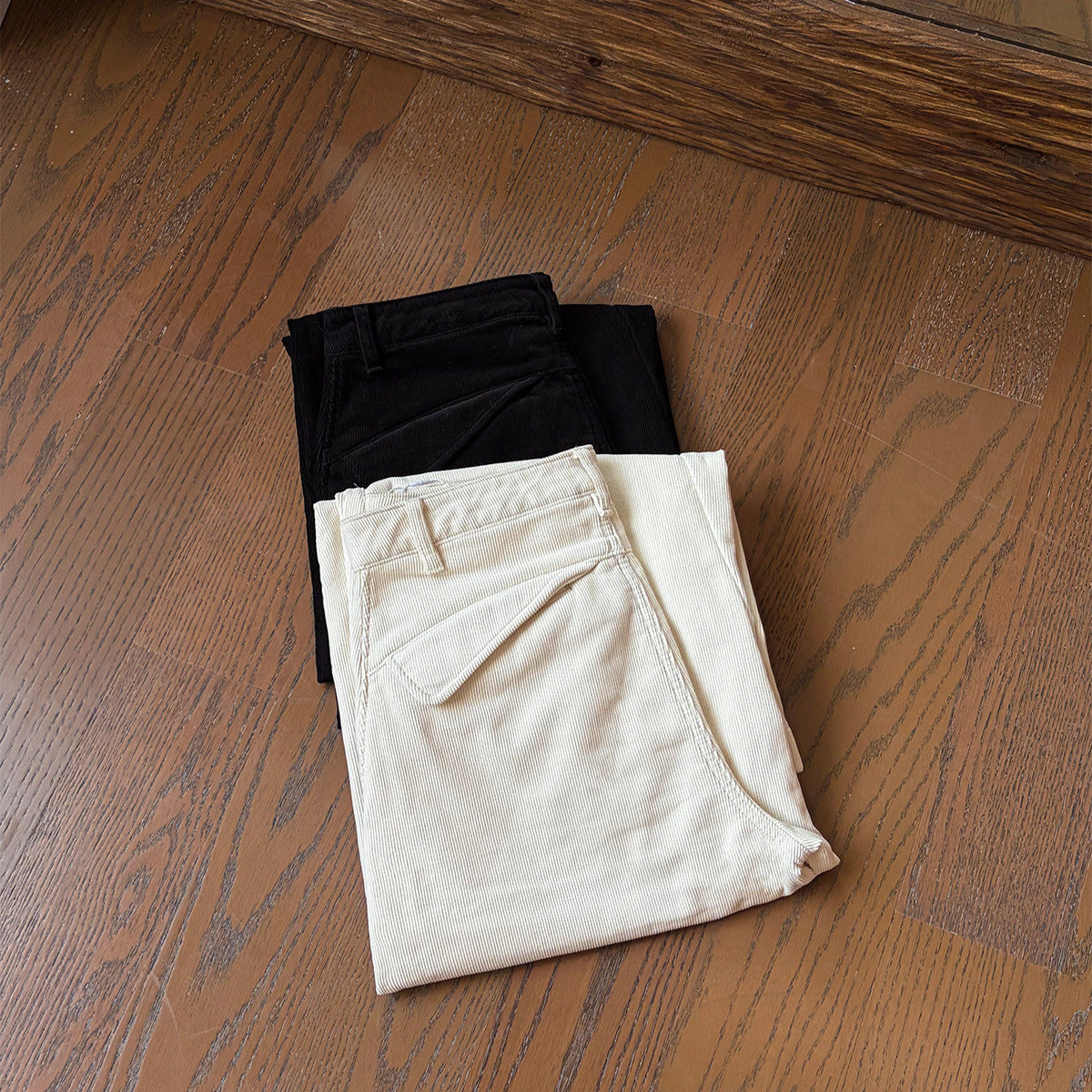EME Retro Corduroy Fleece Thermal Slacks