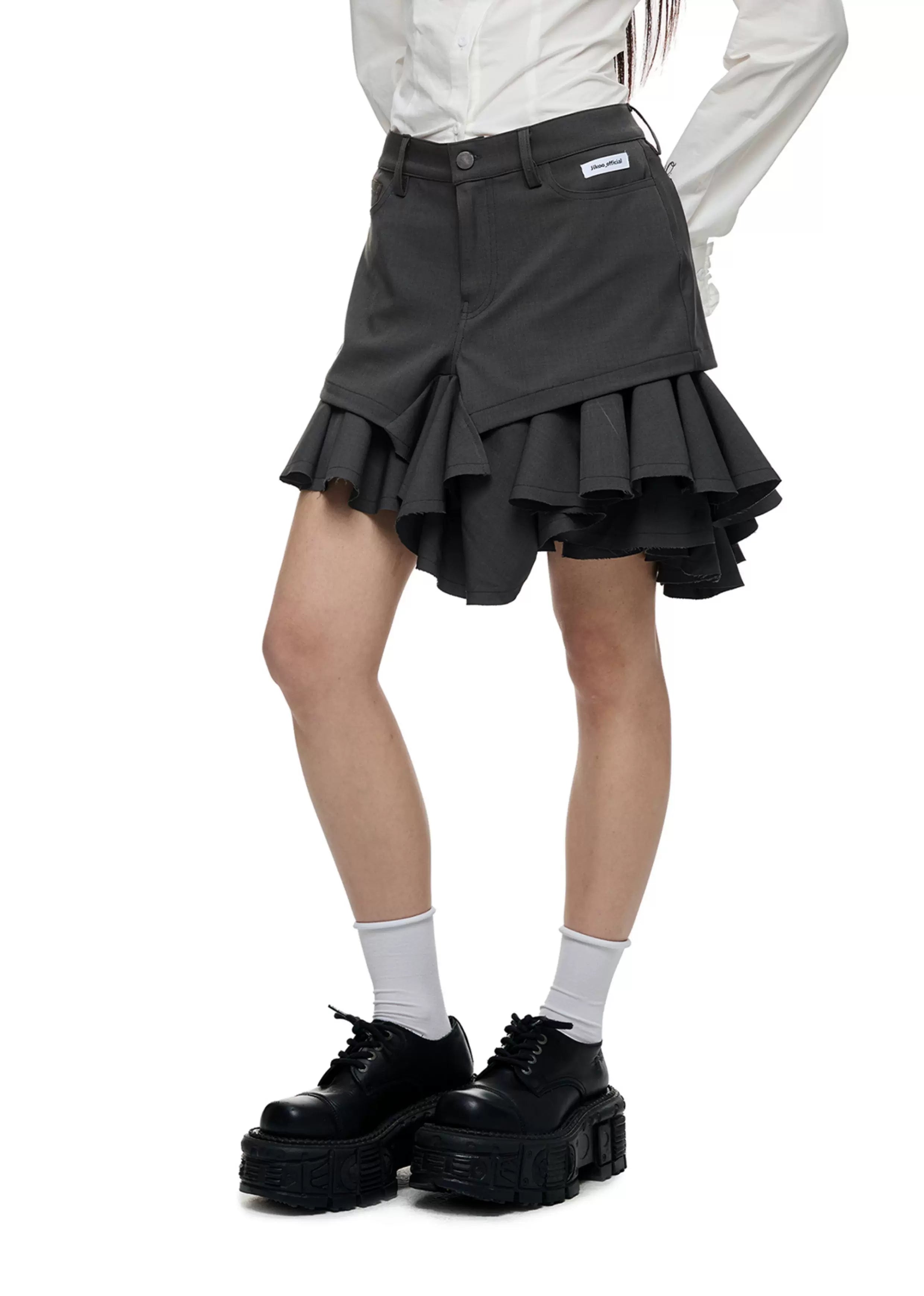 JIKOO Twill Burr Skirt