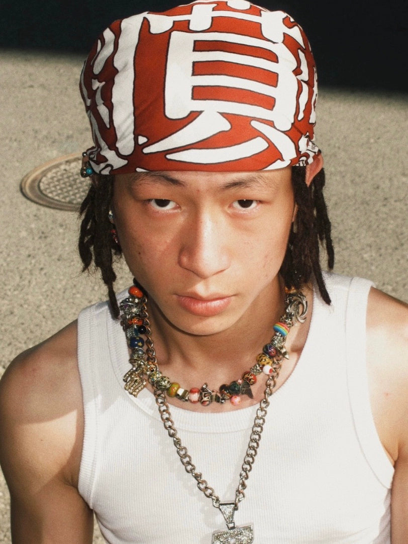 GameOne 23ss "Limited Fire" American Street Hip Hop Square Towel