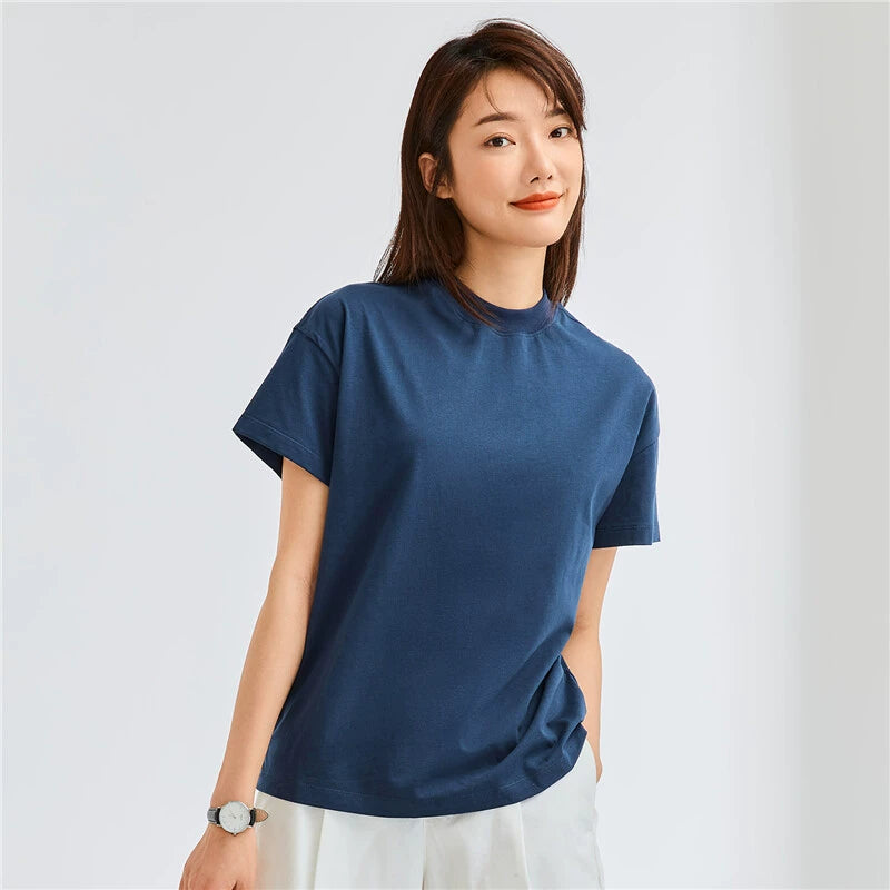Giordano Comfortable Loose Small Turtleneck Tee