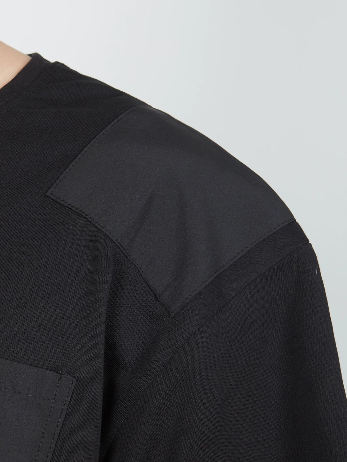 Remedy Loose Splicing Round Neck Casual Tee