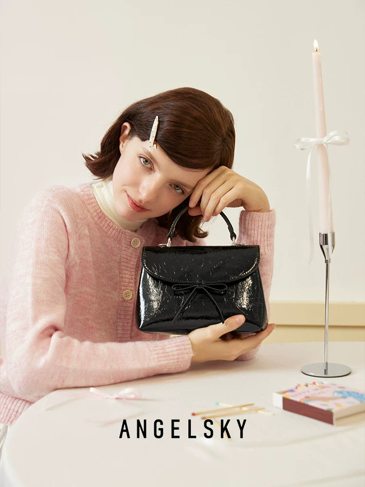 ANGELSKY Mini Niche Bow Shoulder Bag