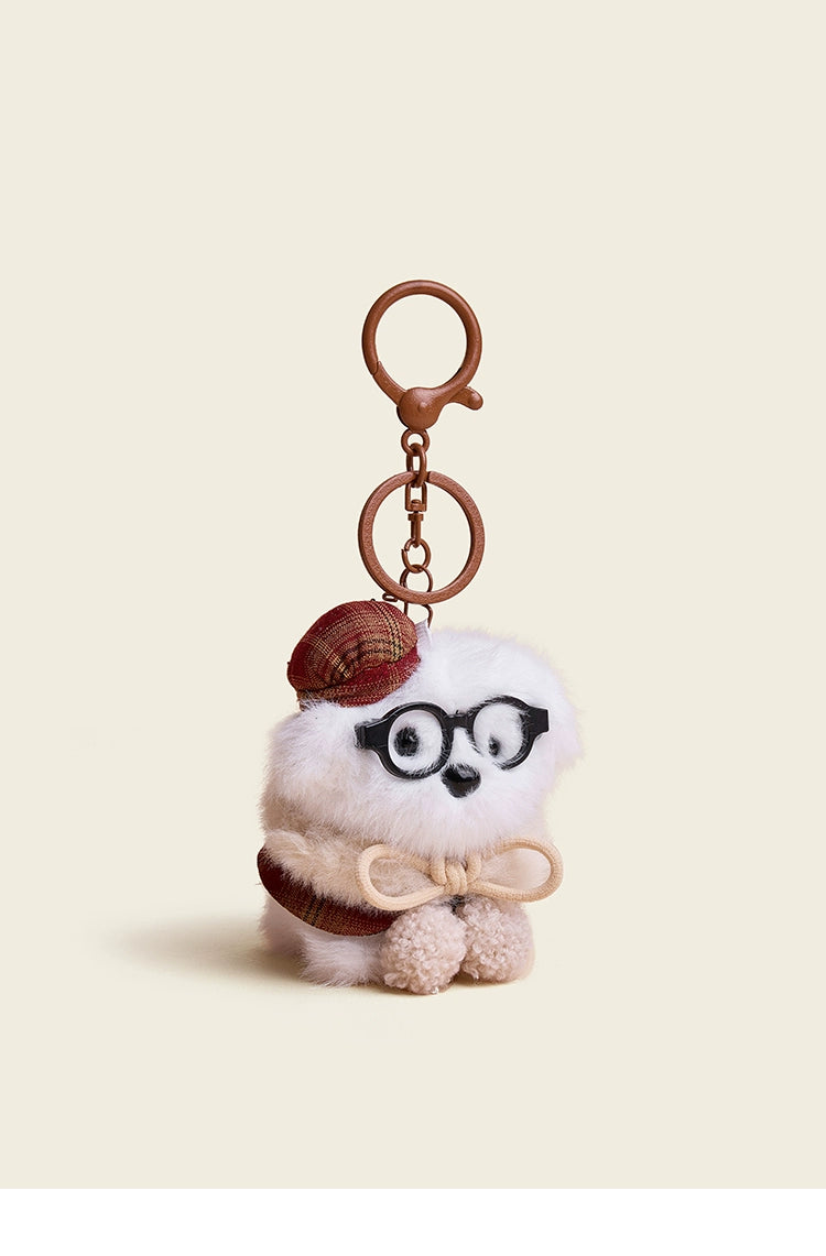 HAVEROSE Masked Dog Plush Doll Pendant