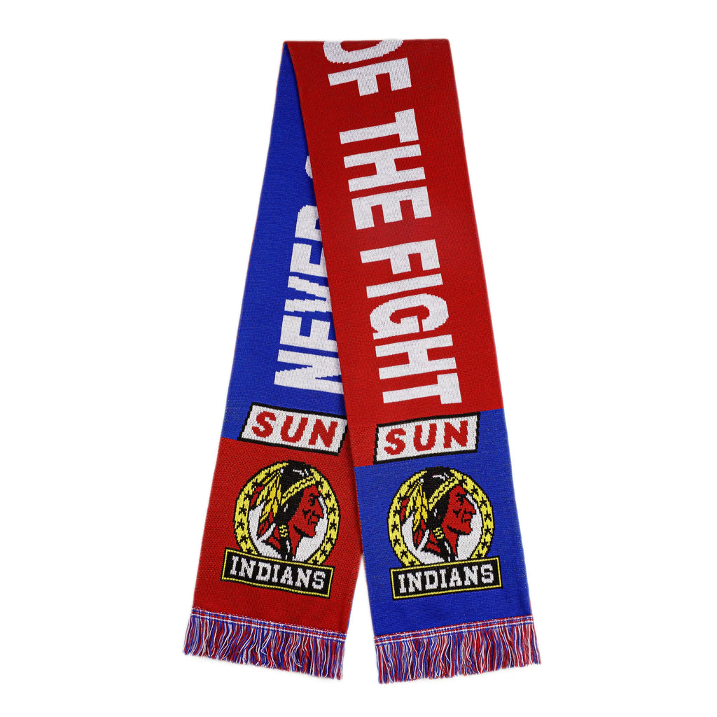 Maden Red Fringed Fan Long Knitted Scarf
