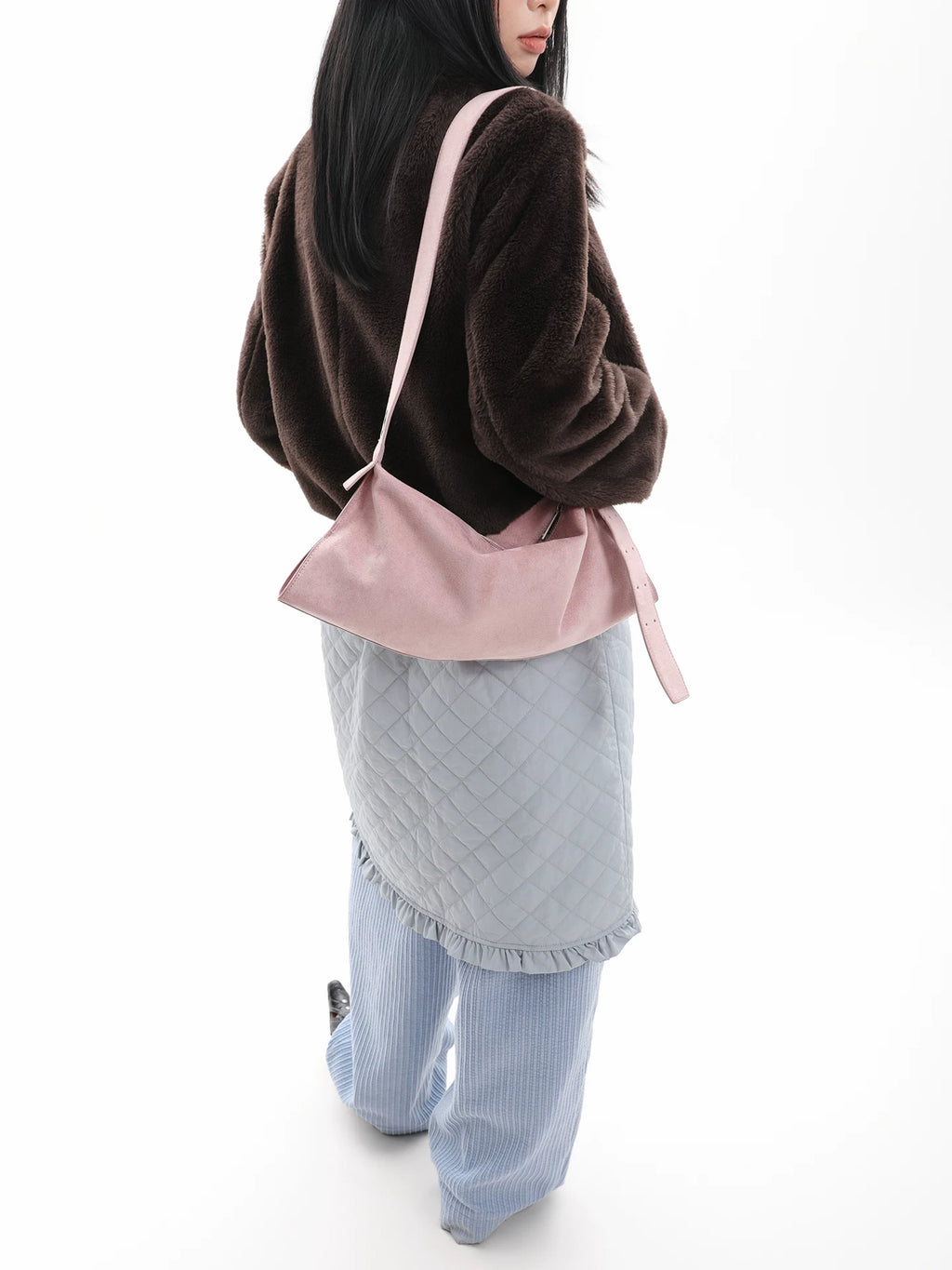 JANDRESS Asymmetrical Punched Crossbody Armpit Bag