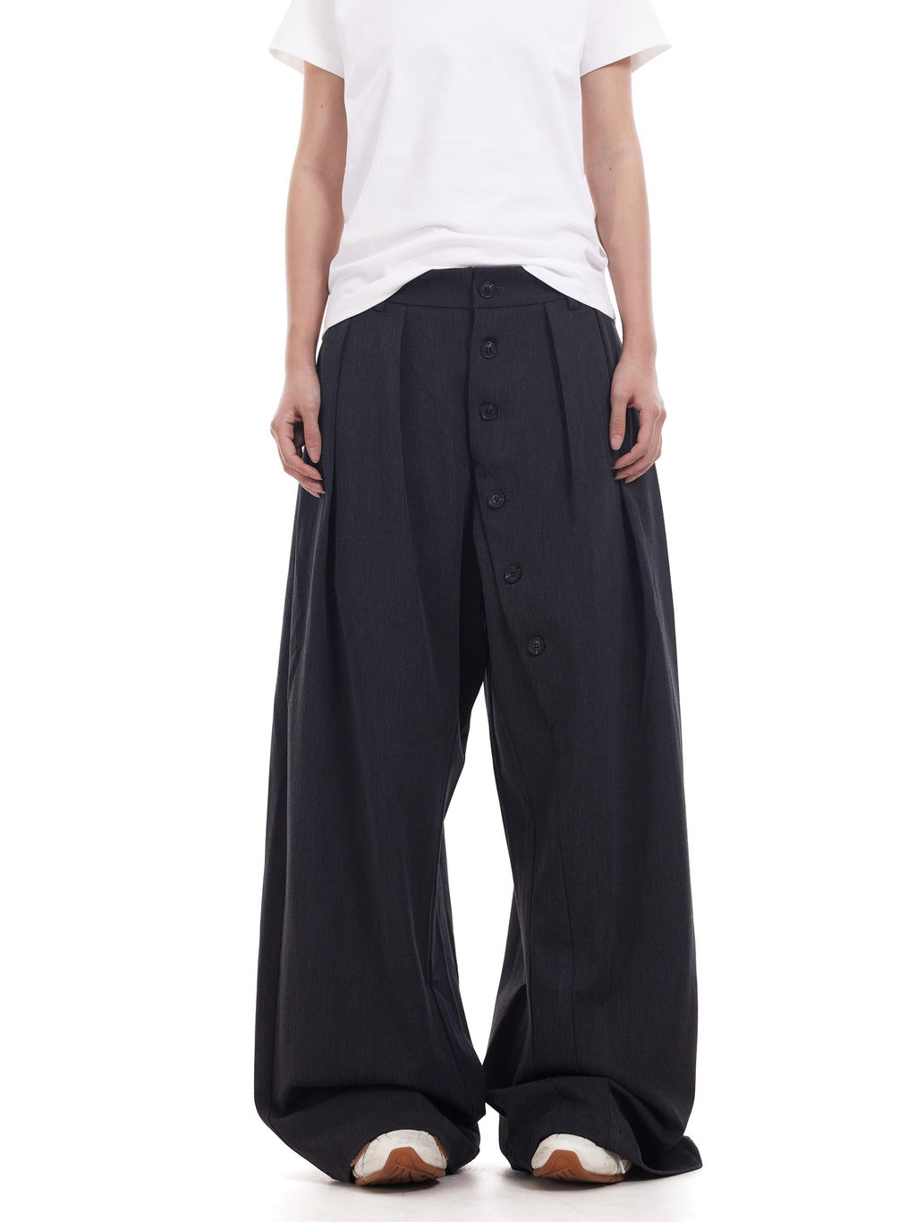 BTSG ring-breasted deconstructed high-end loose Pants