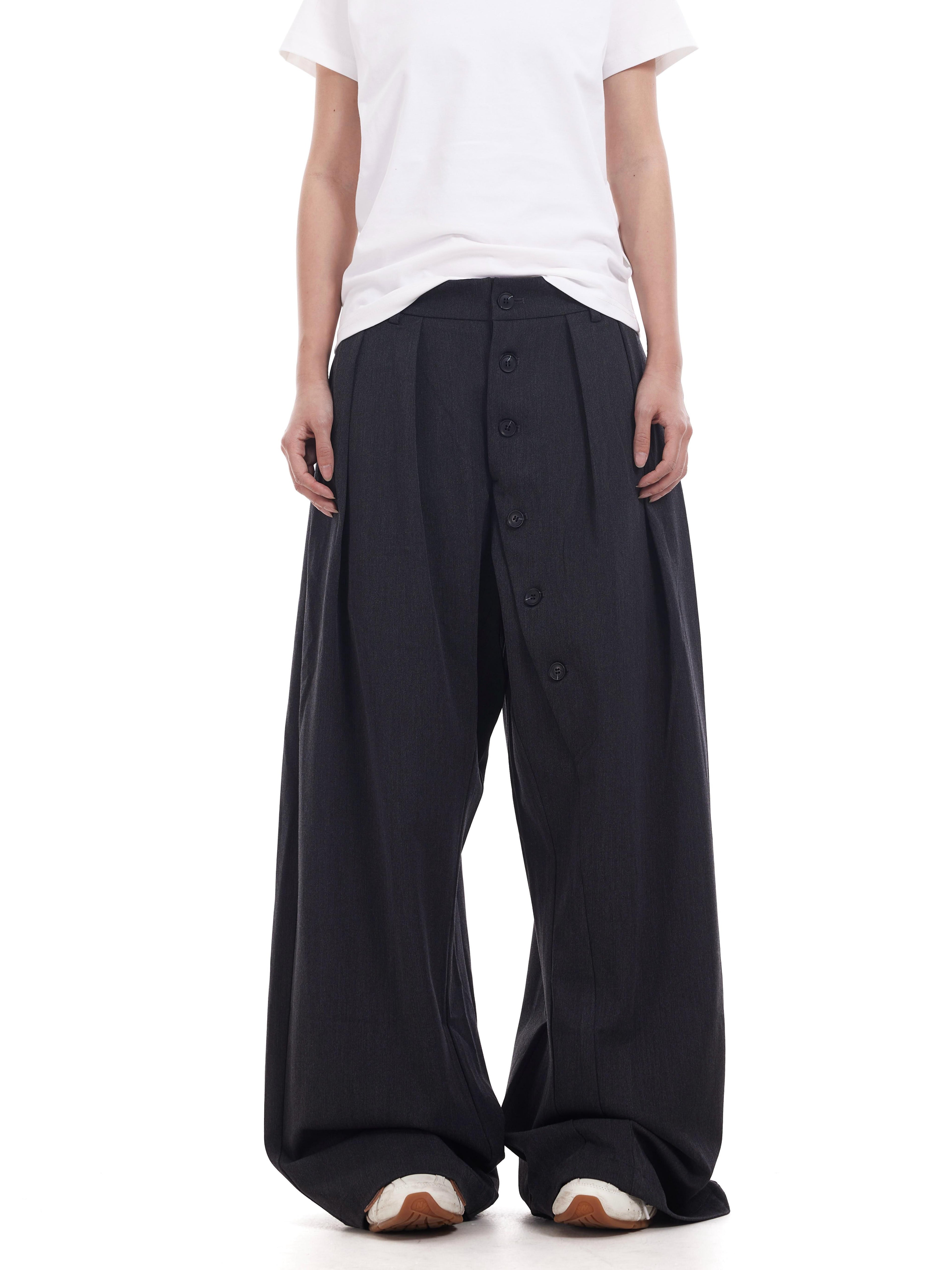 BTSG ring-breasted deconstructed high-end loose Pants