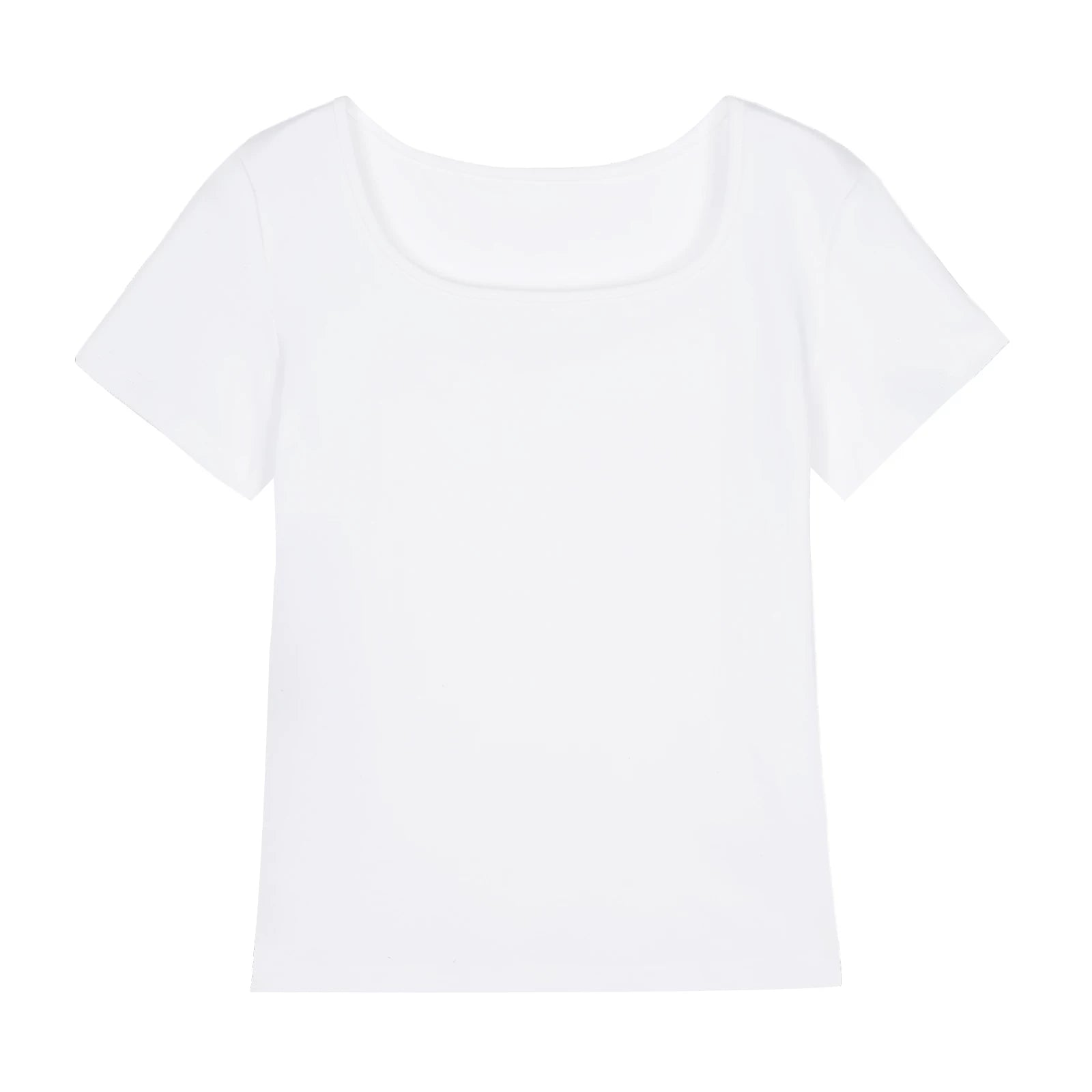 XUJING Simple V-neck Slim and Thin Tee