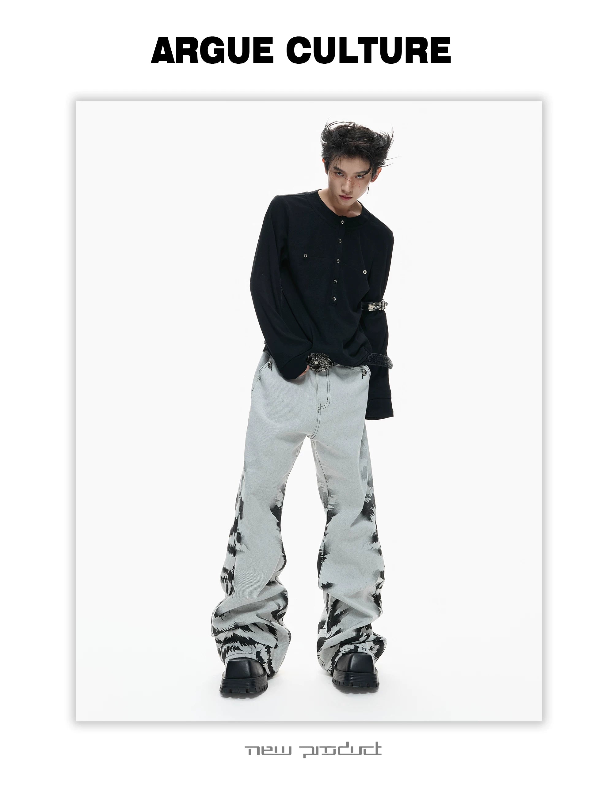ArguECulturE Tie-dye Straight Jeans