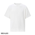 SEE ALSO Loose Knit Round Neck Short Sleeves