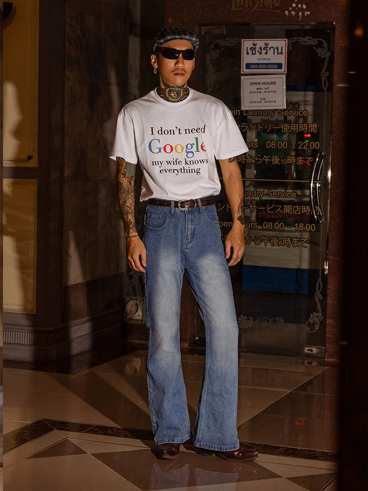 PUBLICRADIO Vintage Denim Flared Pants