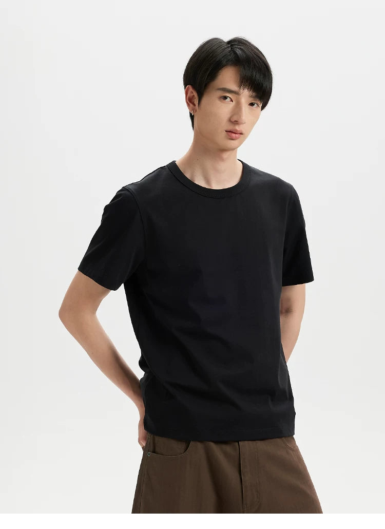 BUTTBILL Front Shoulder Cool Small Neckline Tee