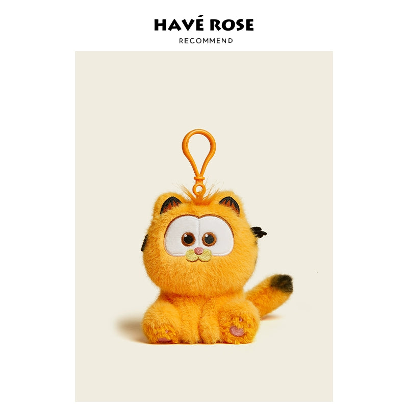 HAVEROSE Garfield Car Keychain Pendant