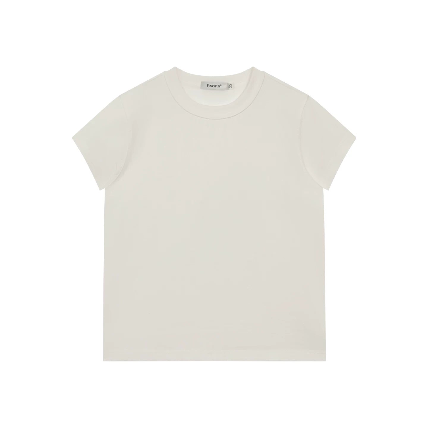FUNKYFUN Front Shoulder Simple Loose Tee
