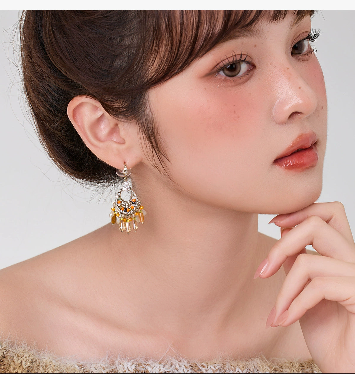 DODOGOGO Retro Ethnic Style Earrings