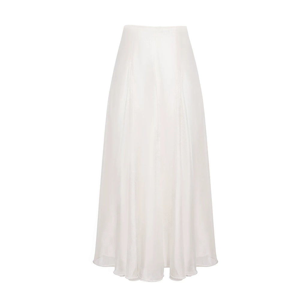 Wildberry Mesh Stitching High Waist Skirt