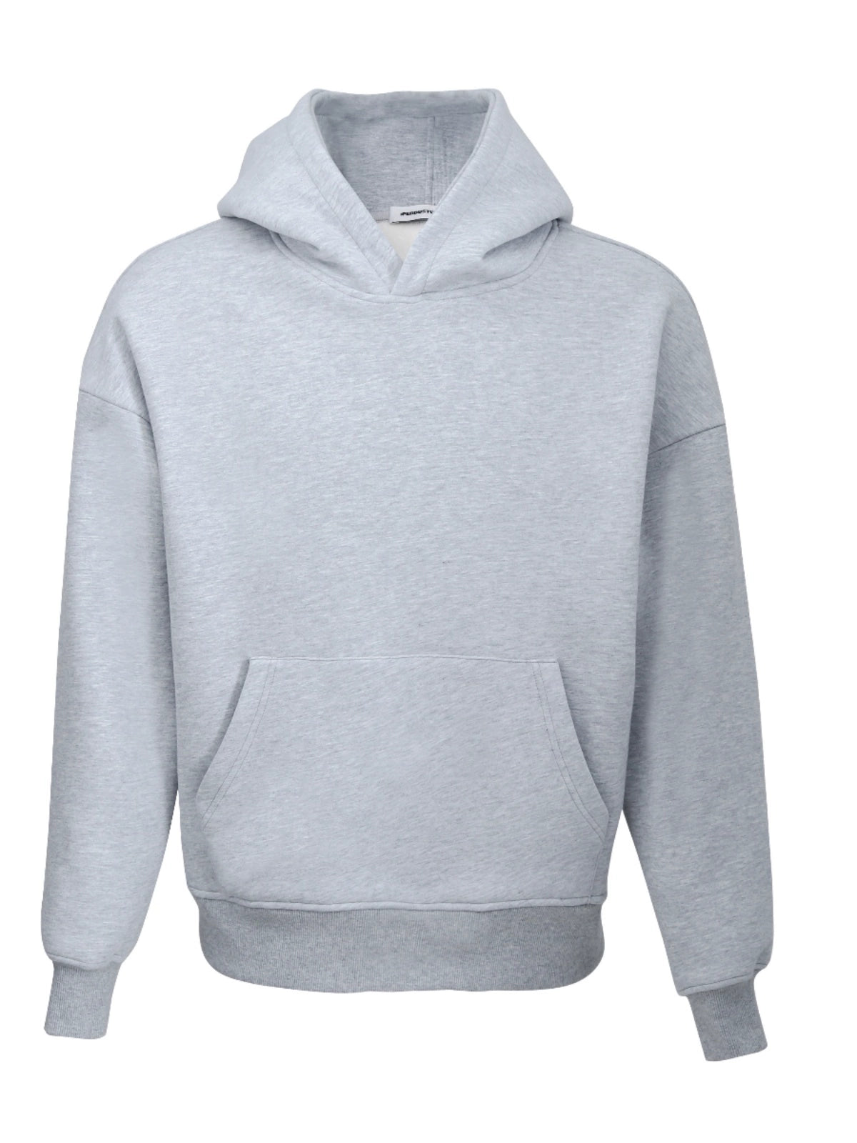 PERDU Silver Fox Fleece Loose Pullover Fleece Hooded Sweater