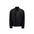 SOUTHFISH Pleated Texture Loose-fitting Long-sleeved Shirt