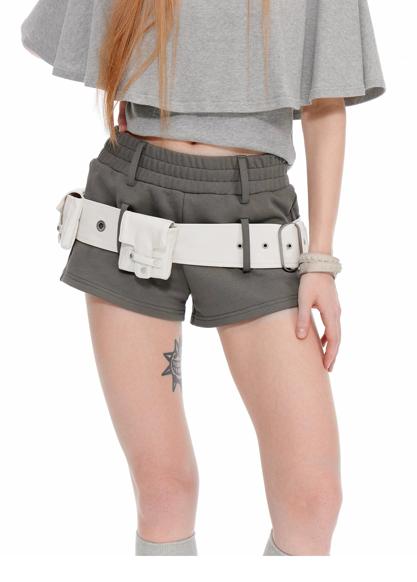 JIKOO High-waisted Slim Shorts