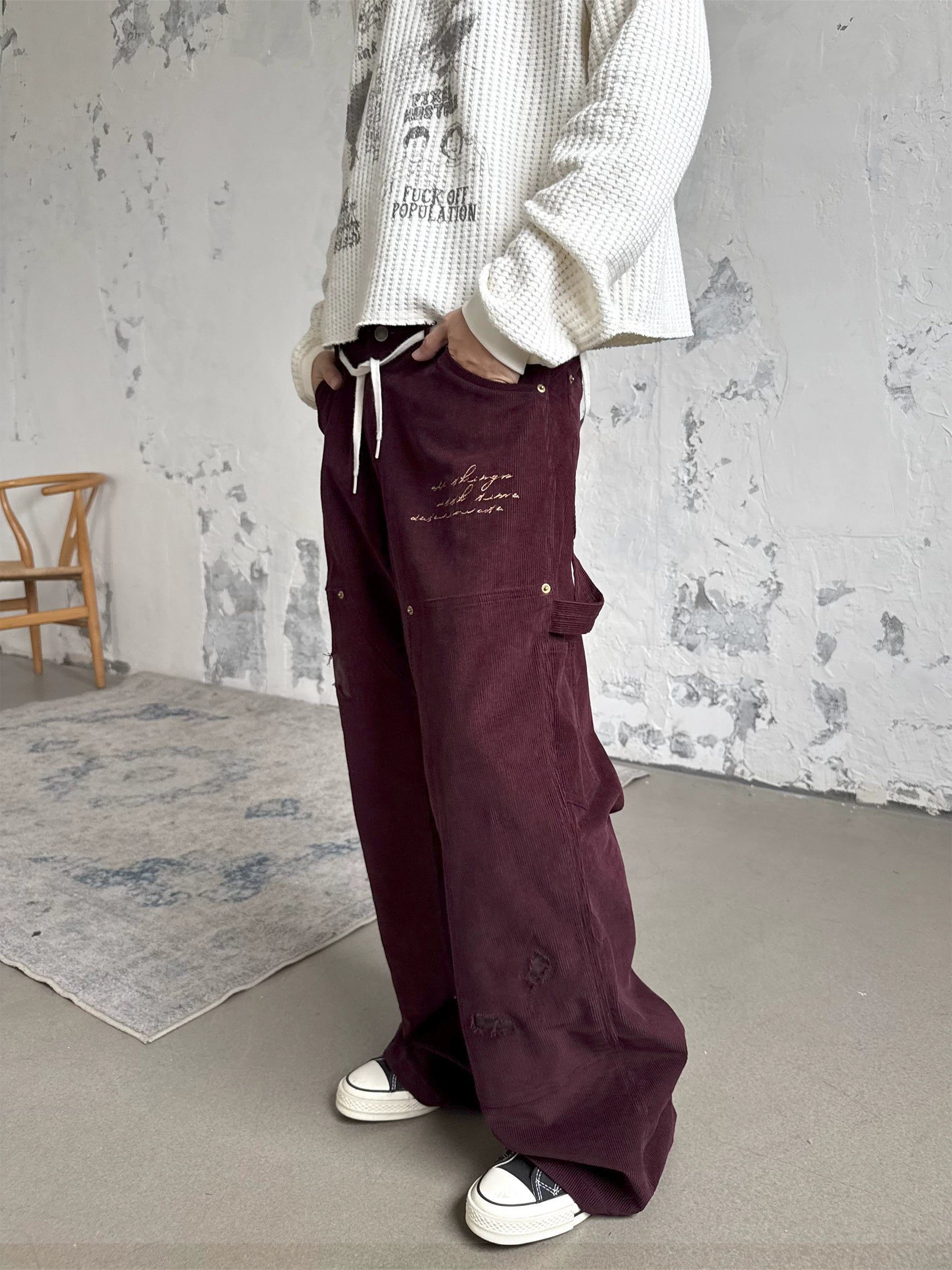 Erole "engraved" Embroidered Leopard Print Vintage Overalls