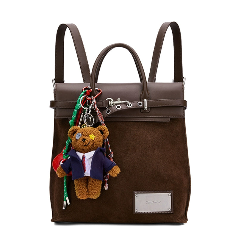 SmoSmos Suede Commuter Backpack