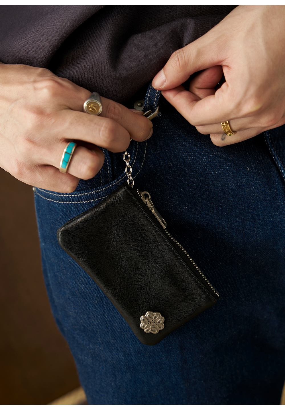 GOODLIVEABLE First-layer Cowhide Portable Wallet