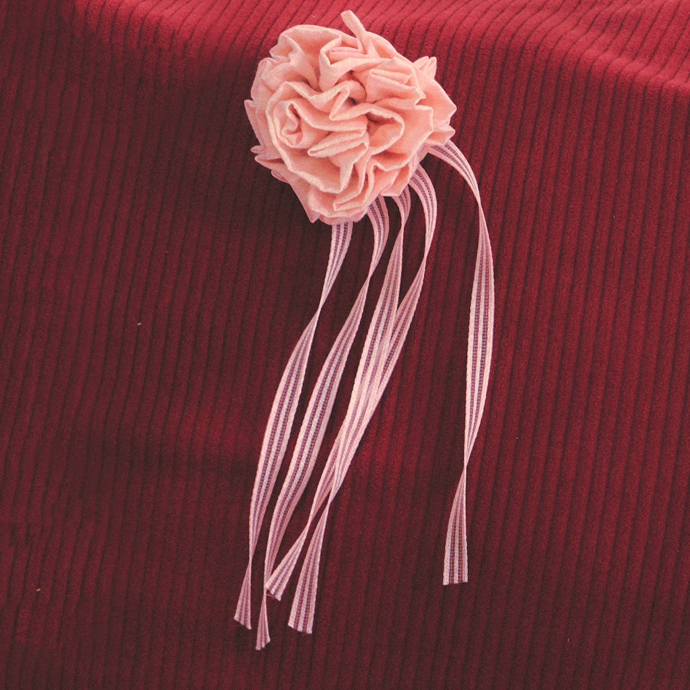 SunsetPark Handmade Flower Multi-colored Fringed Brooch