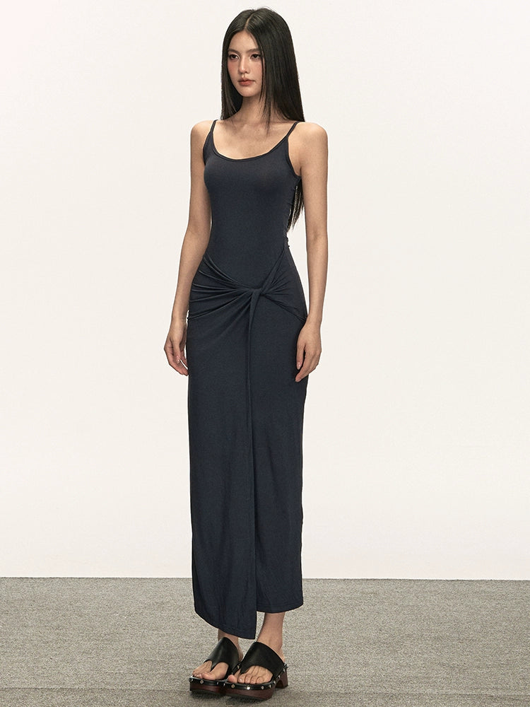 Anna Aneae Knitted Slim-fitting Suspender Dress