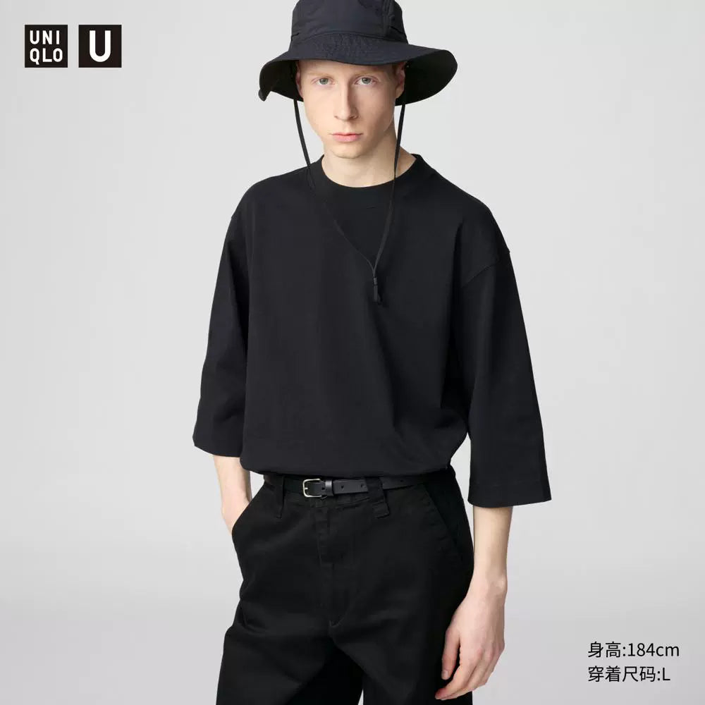 Uniqlo U series BOXY 3/4 Sleeve tee 476216