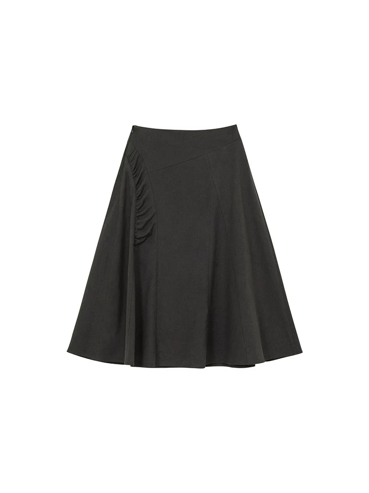 KANO Pleated Stitching Skirt