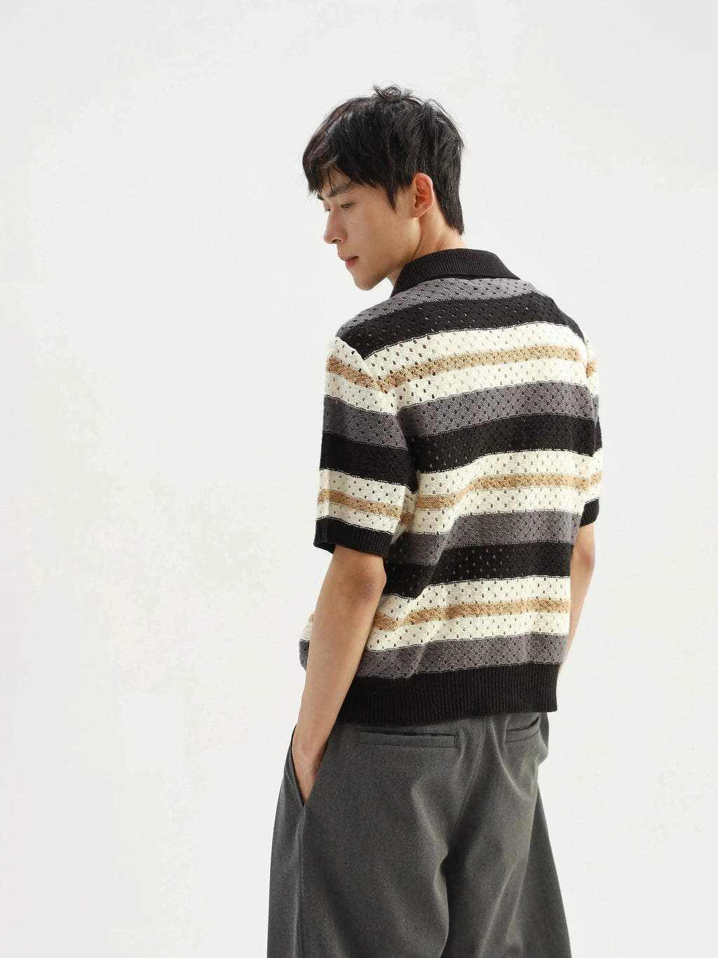 Stay The Night Knitted Short Sleeve Shirt
