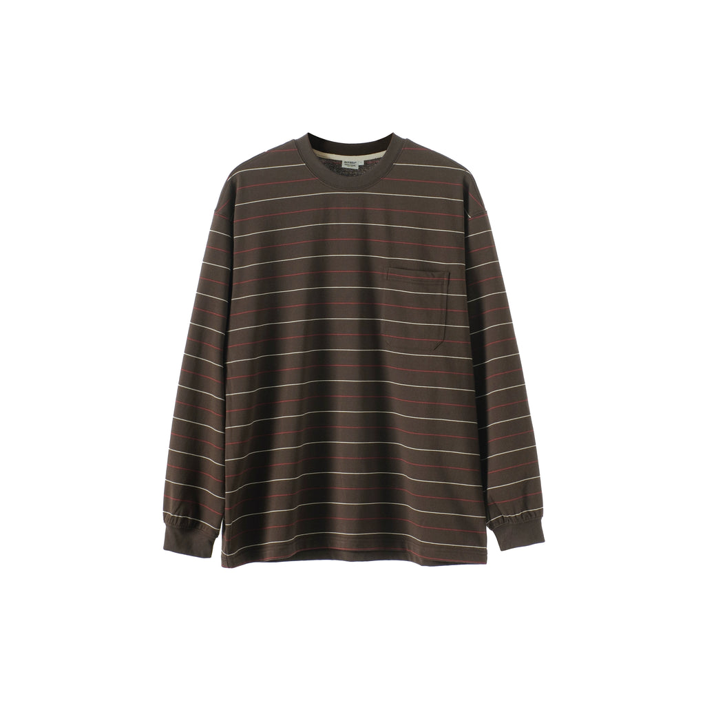 BUTTBILL Contrast Striped Vintage Long Sleeve