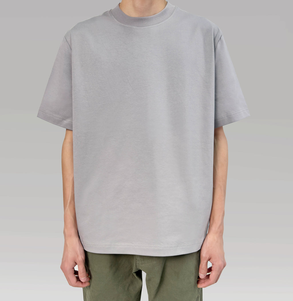 PLUS NO LOGO Small Neckline Short Wide Cool Tee