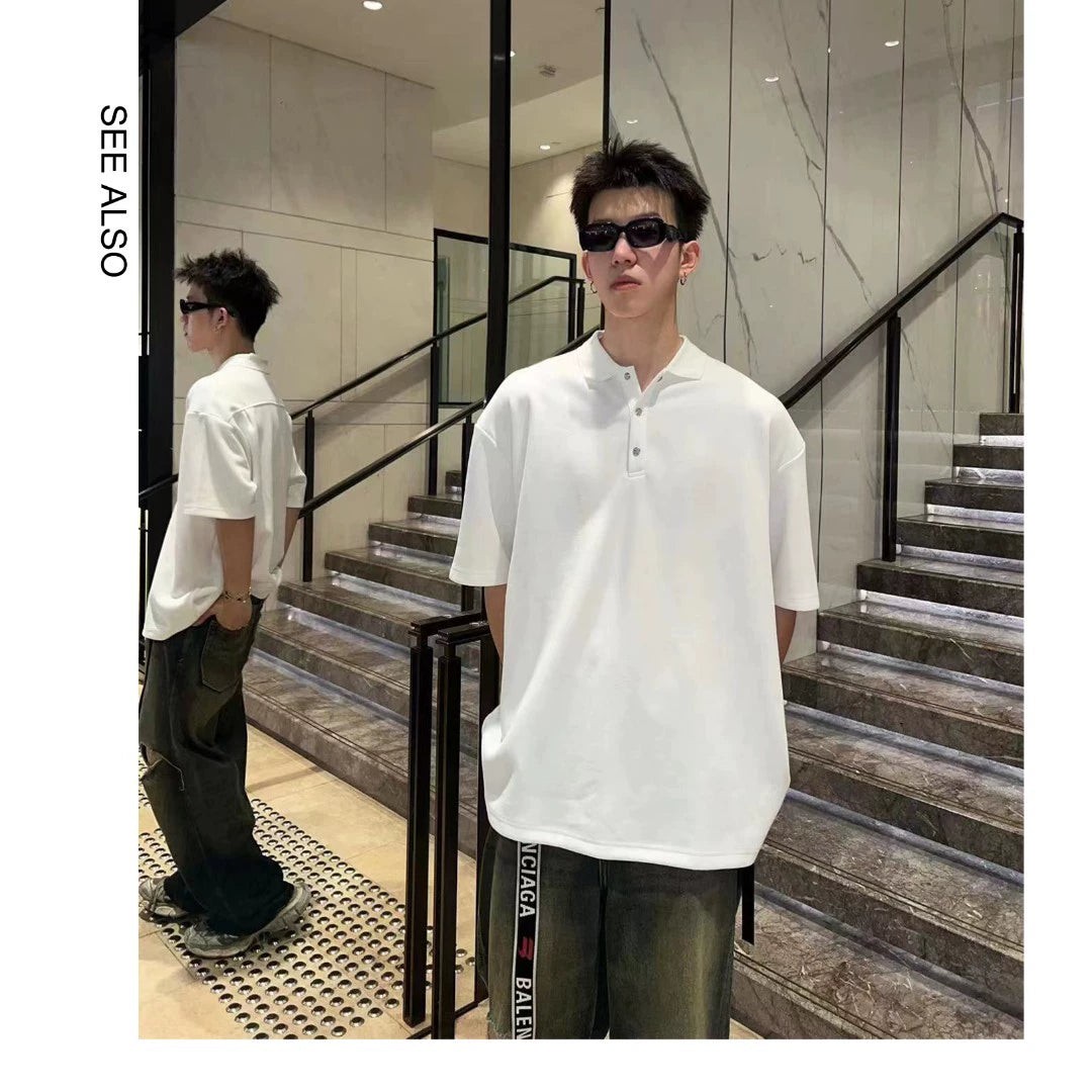 SEE ALSO Crowe hexagram button pearl cotton heavy profile Tee 3189