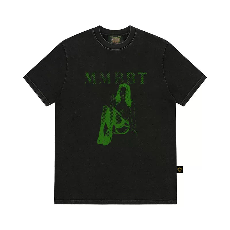 MMBBT Retro Character Print Crew Neck Slim Tee