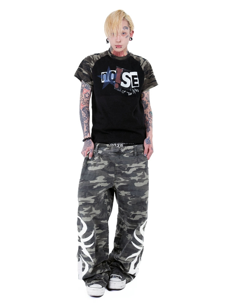 DETW Light Sub-camouflage Splicing Shoulder Tee