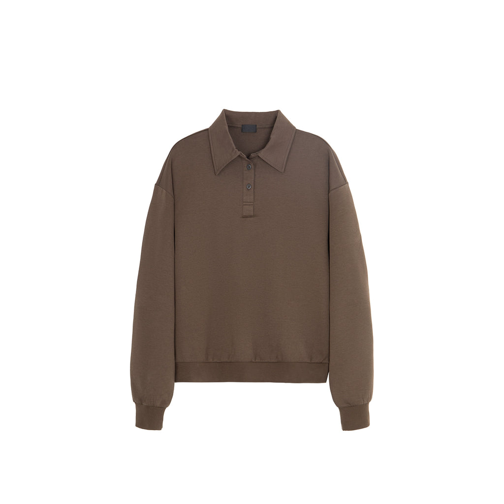 PLUS NO LOGO Wear-resistant Silky Casual Sweater