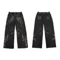WANNA LAB Graffiti Hand-painted Full-print Sweatpants