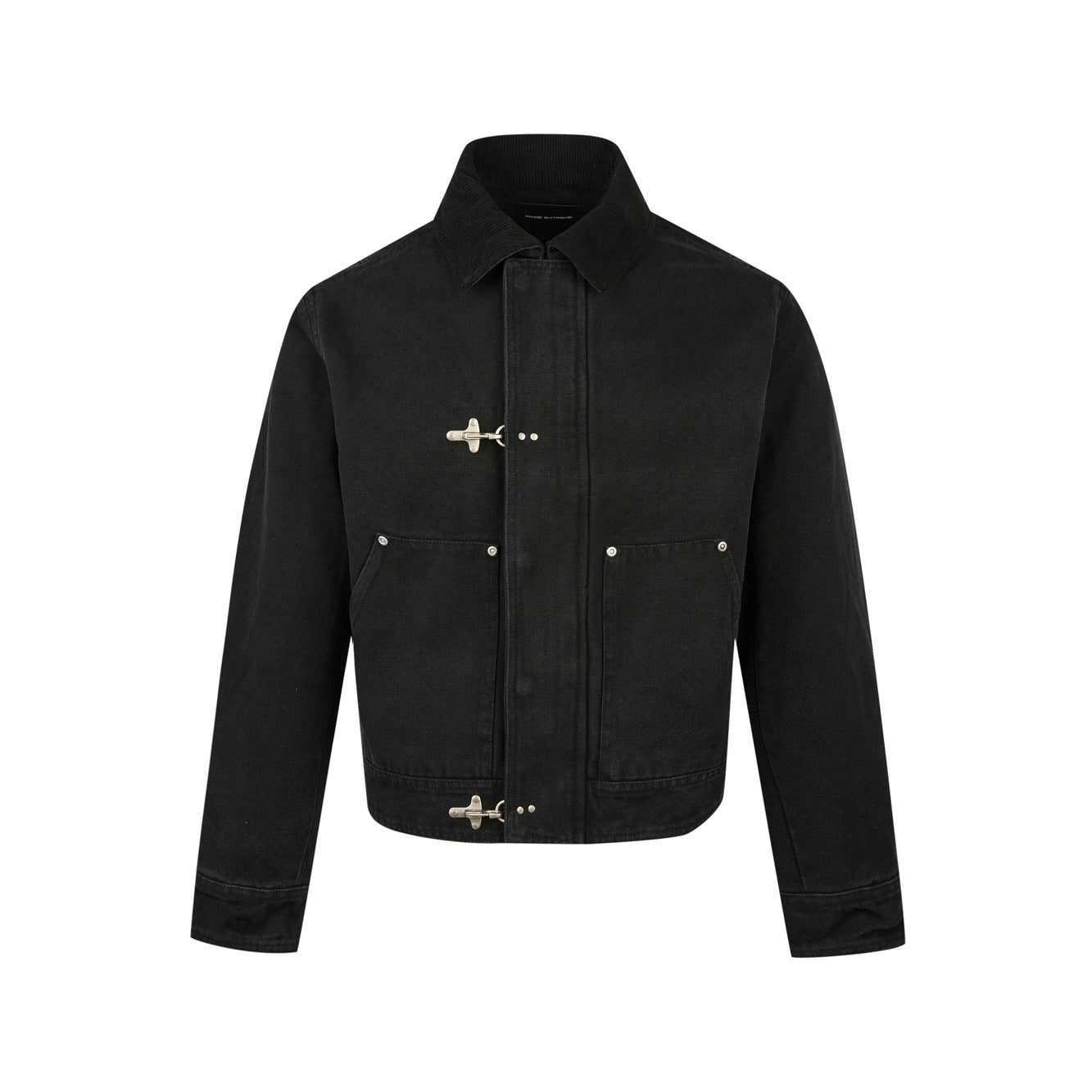 EME Lapel Retro Short and Wide Tooling Jacket